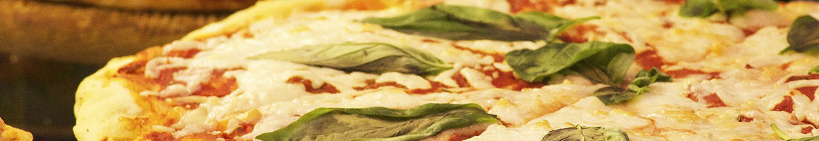 Eating Pizza at Natales Italian Restaurant & Pizza restaurant in Gillette, NJ.